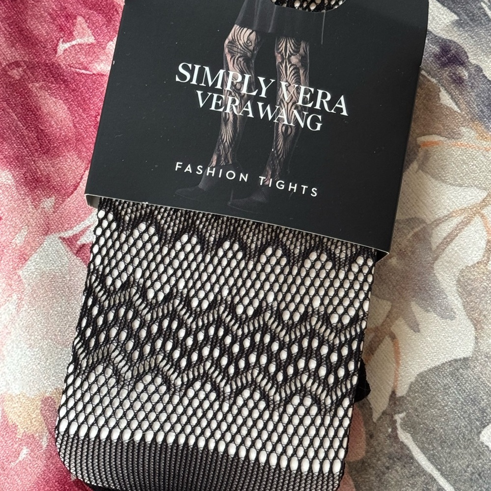 Simply Vera Vera Wang Black Fashion Tights